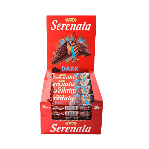 Chocolate Serenata Wafer Covered with Dark Chocolate- Count 20